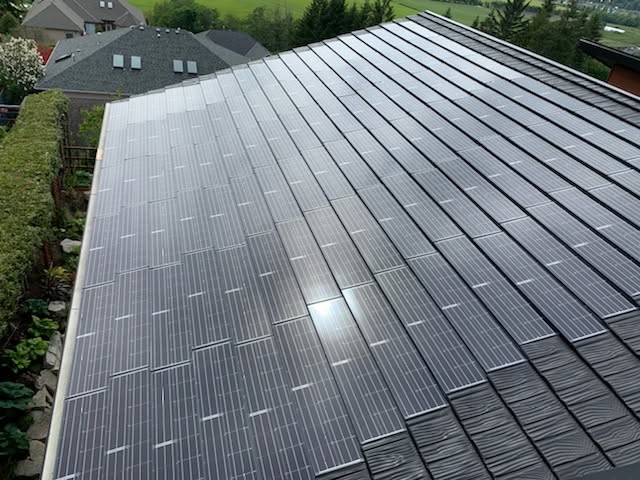 RARE Ironwood e-Panel integrated solar metal roofing
